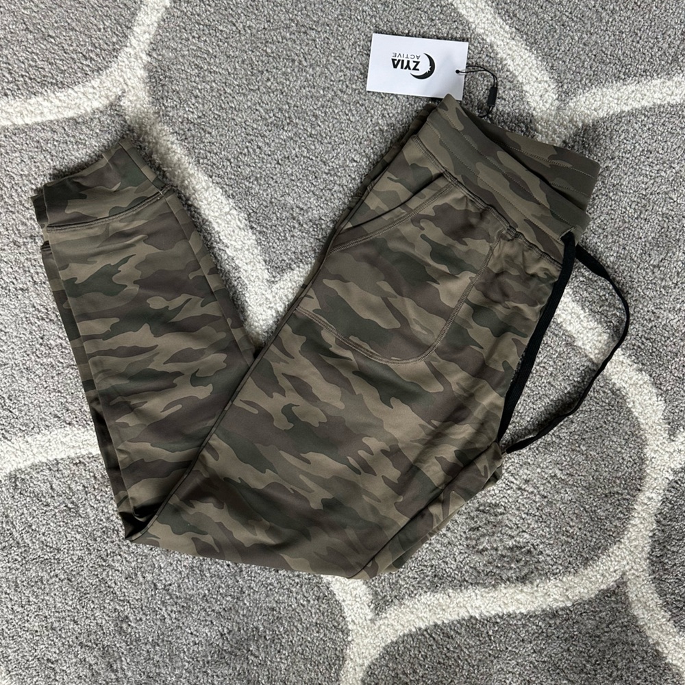 ZYIA Green and Brown Joggers Comfortable Sweatpants